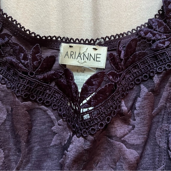 purple patterned top - Picture 2 of 2